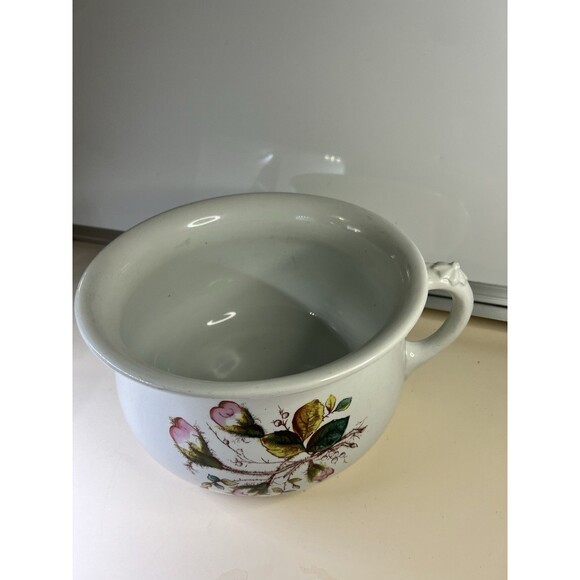 Antique George Jones & SonsIronstone Chamber Pot Victorian Floral Design 1880’s - Picture 3 of 8